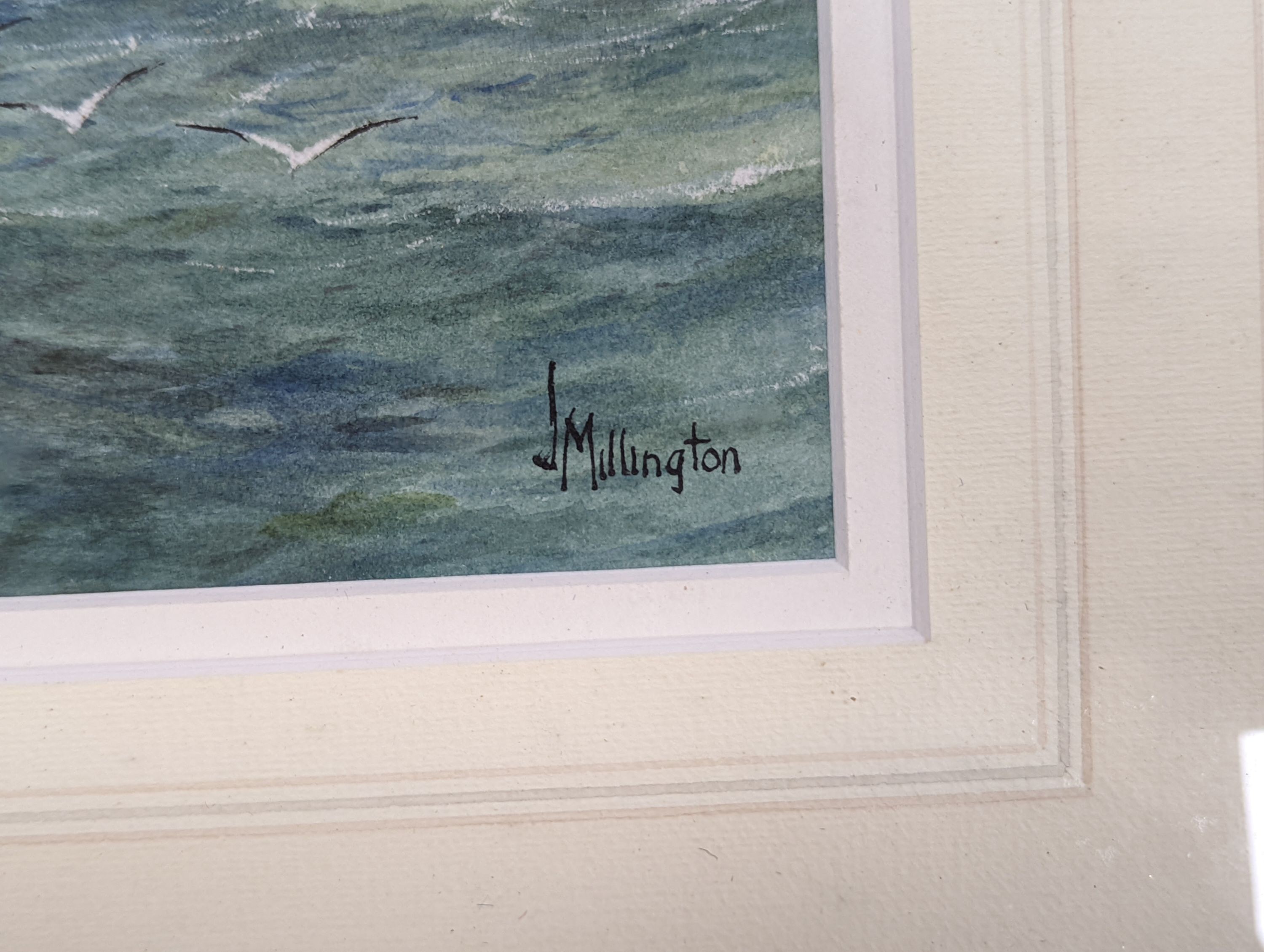 John Millington (1891-1948), watercolour, 'Off Burnham on Sea', signed, 27 x 37cm